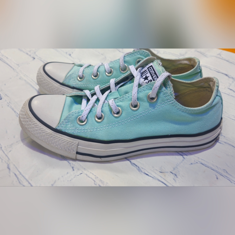 Converse Mint Green Sneakers Unisex Size MEN(3.5) WOMEN(5.5) image 4
